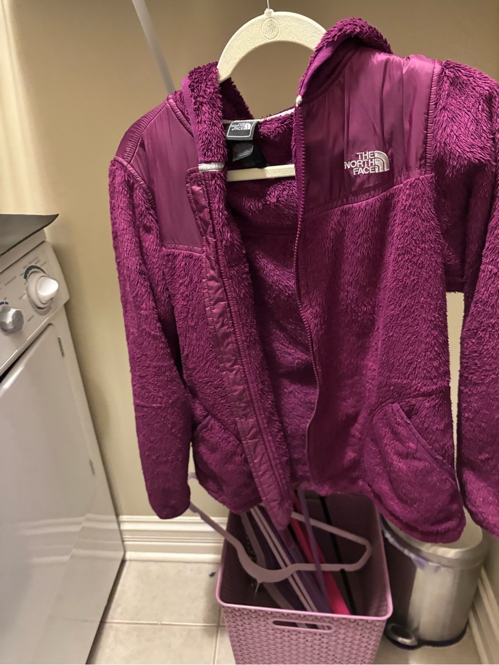 The North Face Girls' Plush Zip Hoodie - Magenta